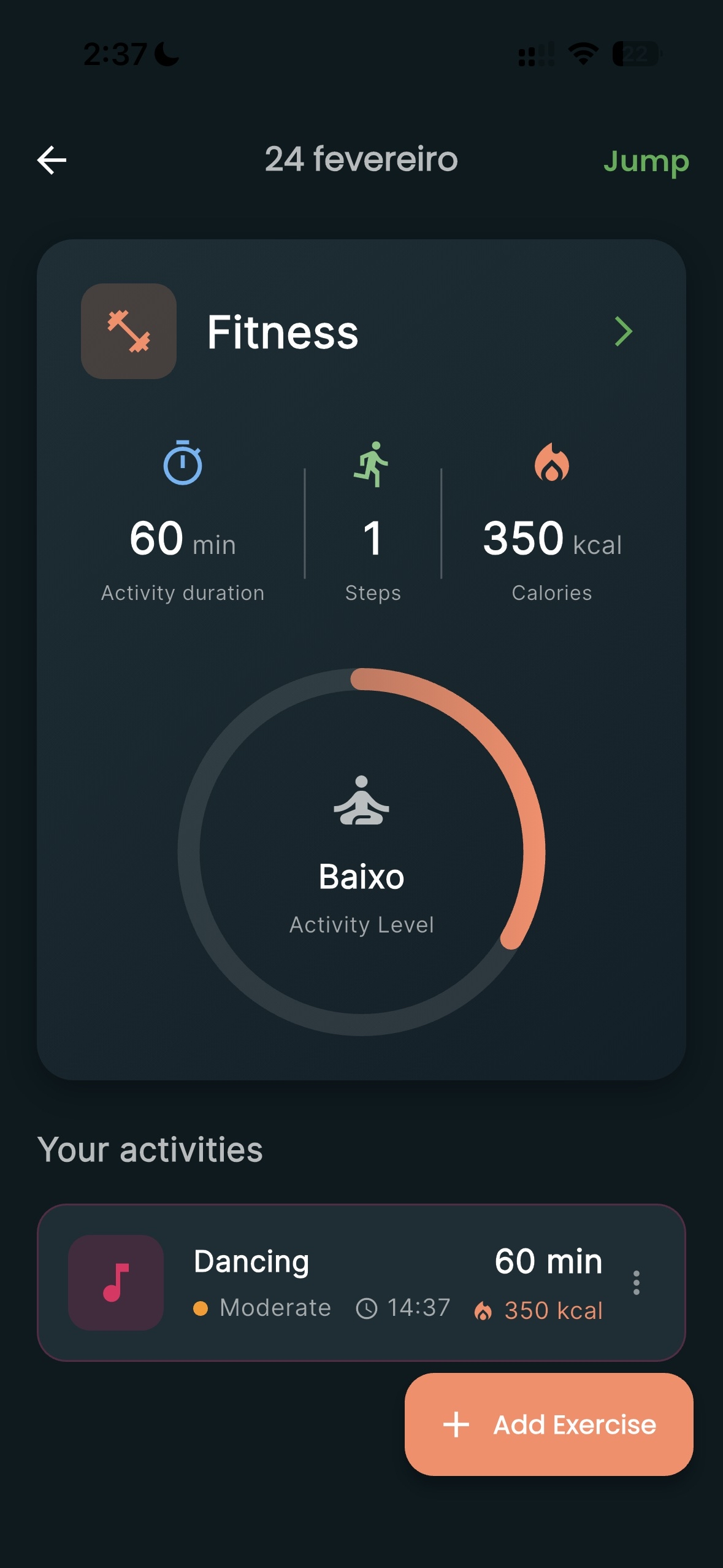 wellB — Fitness Tracking